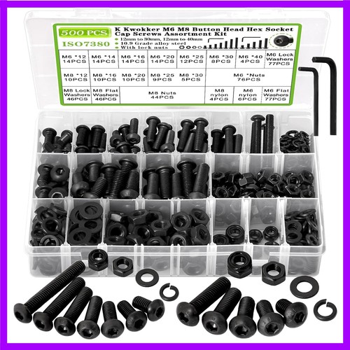 500pcs button head hex - m6,